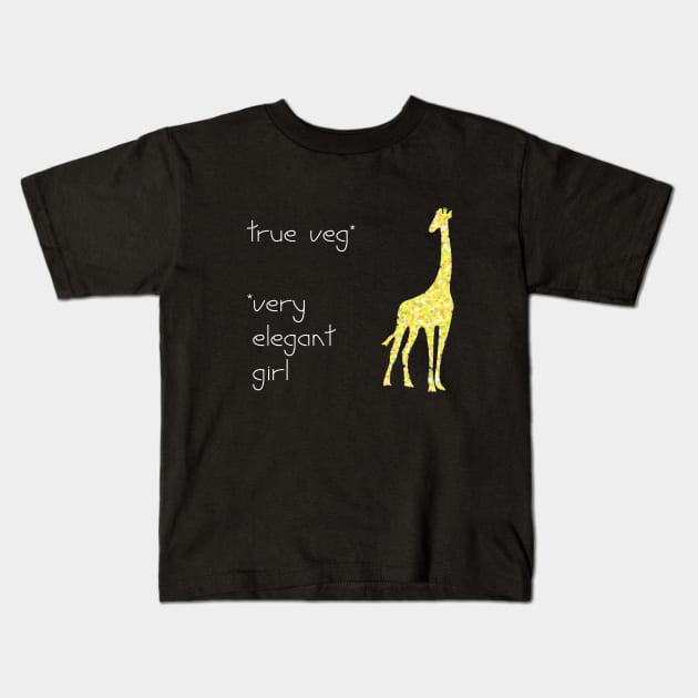 veg giraffa Kids T-Shirt by teeco